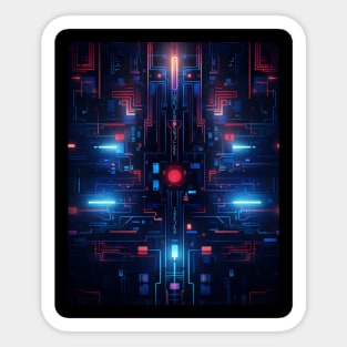 Techno pattern Sticker